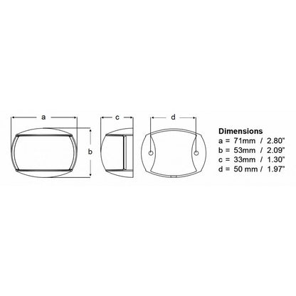 Hella Marine NaviLED Port & Starboard Pair - 2nm - Clear Lens/White Housing [980520911] | Navigation Lights by Hella Marine 