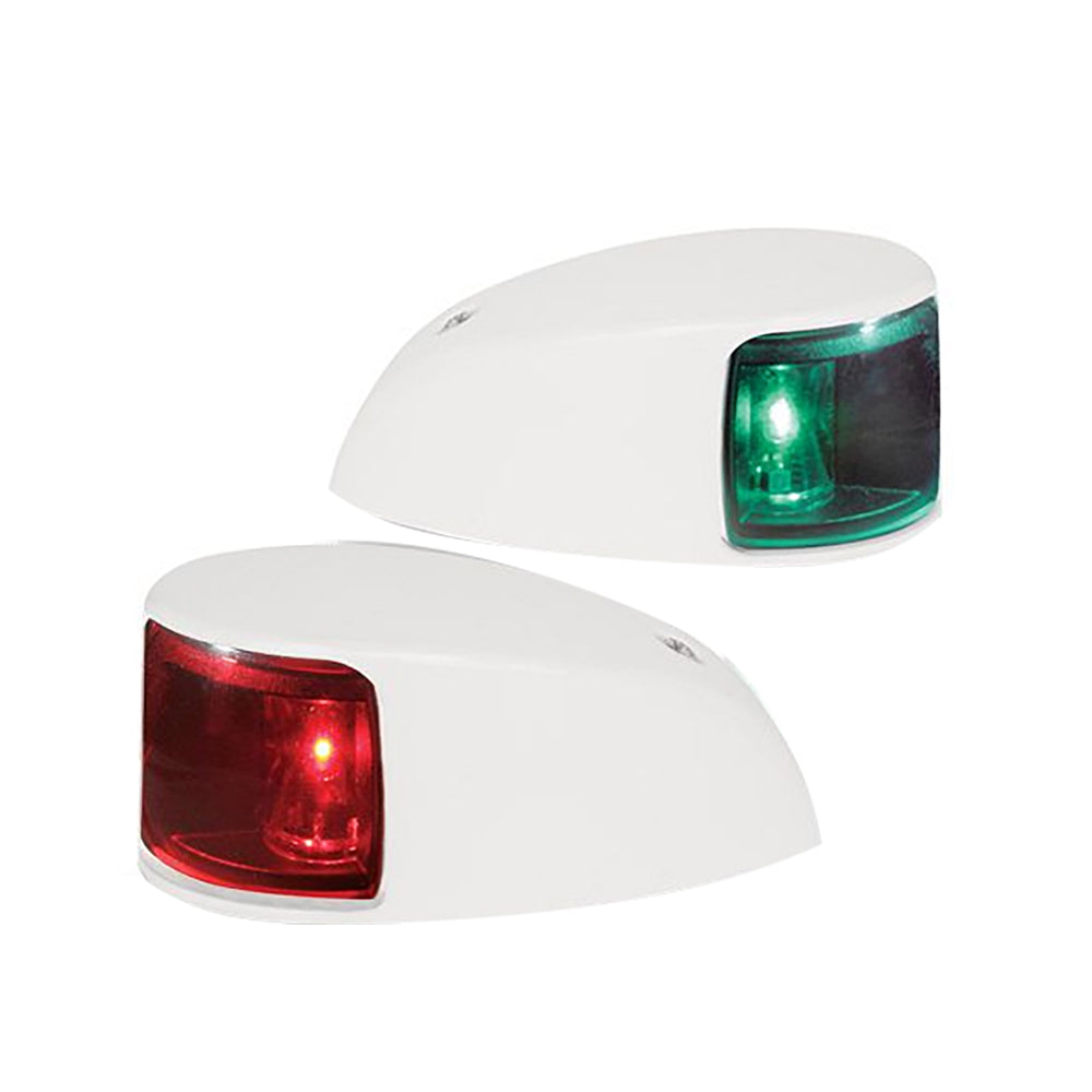 Hella Marine NaviLED Deck Mount Port & Starboard Pair - 2nm - Colored Lens/White Housing [980620811] | Navigation Lights by Hella Marine 