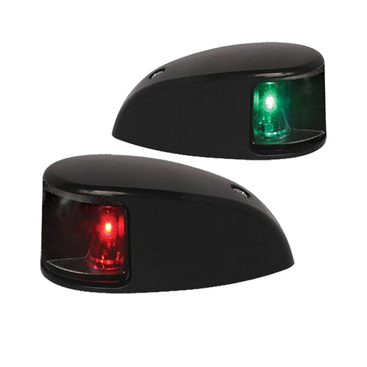 Hella Marine NaviLED Deck Mount Port & Starboard Pair - 2nm - Clear Lens/Black Housing [980620901] | Navigation Lights by Hella Marine 