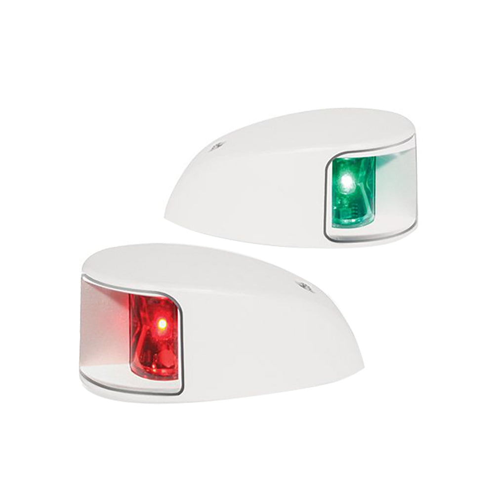 Hella Marine NaviLED Deck Mount Port & Starboard Pair - 2nm - Clear Lens/White Housing [980620911] | Navigation Lights by Hella Marine 