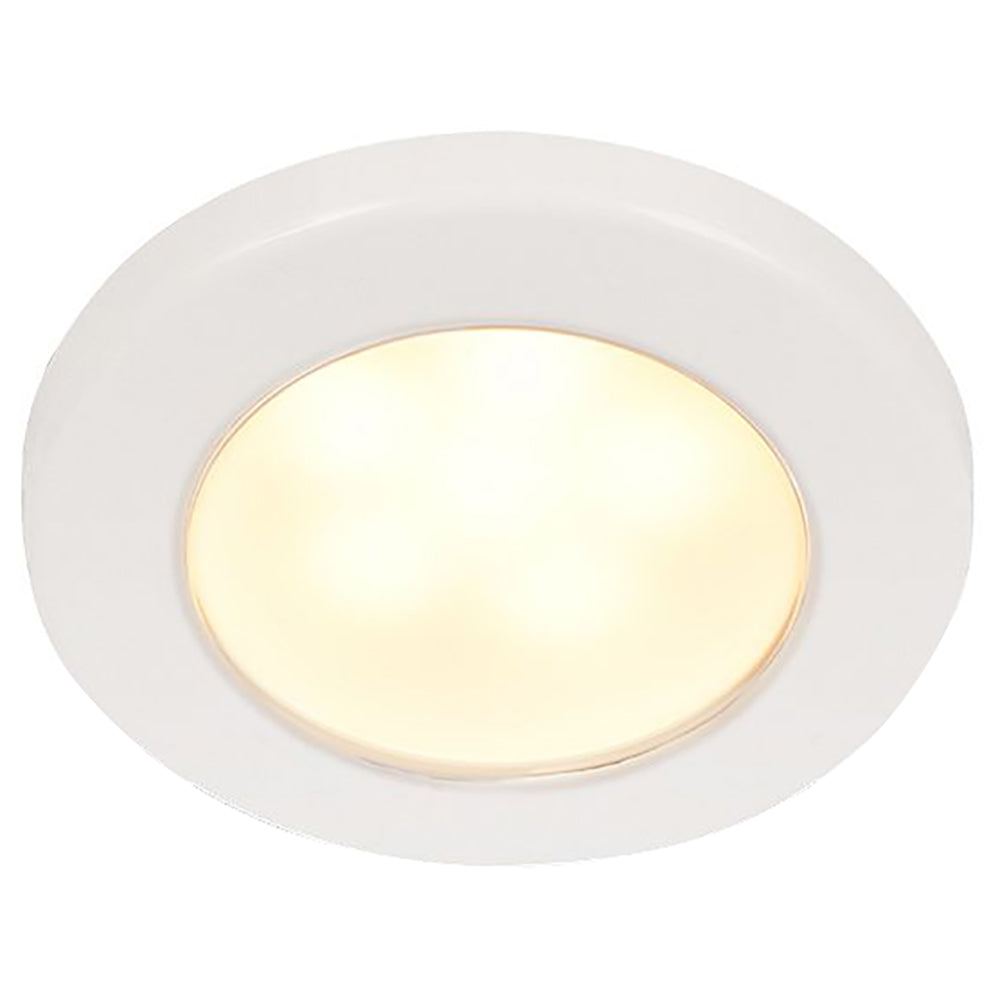 Hella Marine EuroLED 75 3" Round Screw Mount Down Light - Warm White LED - White Plastic Rim - 12V [958109011] | Dome/Down Lights by Hella Marine 