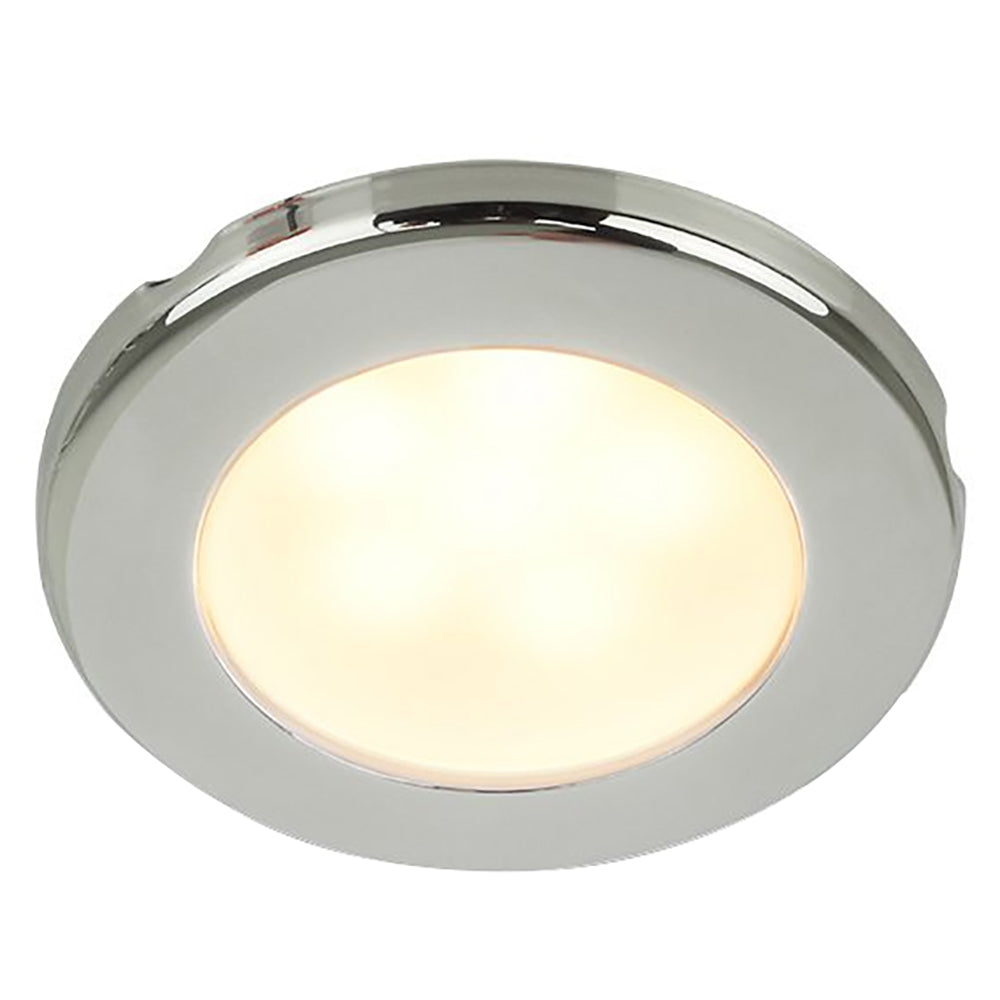 Hella Marine EuroLED 75 3" Round Screw Mount Down Light - Warm White LED - Stainless Steel Rim - 24V [958109121] | Dome/Down Lights by Hella Marine 