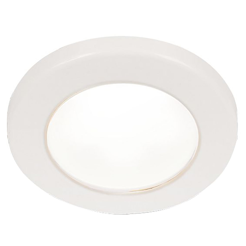 Hella Marine EuroLED 75 3" Round Screw Mount Down Light - White LED - White Plastic Rim - 12V [958110011] | Dome/Down Lights by Hella Marine 