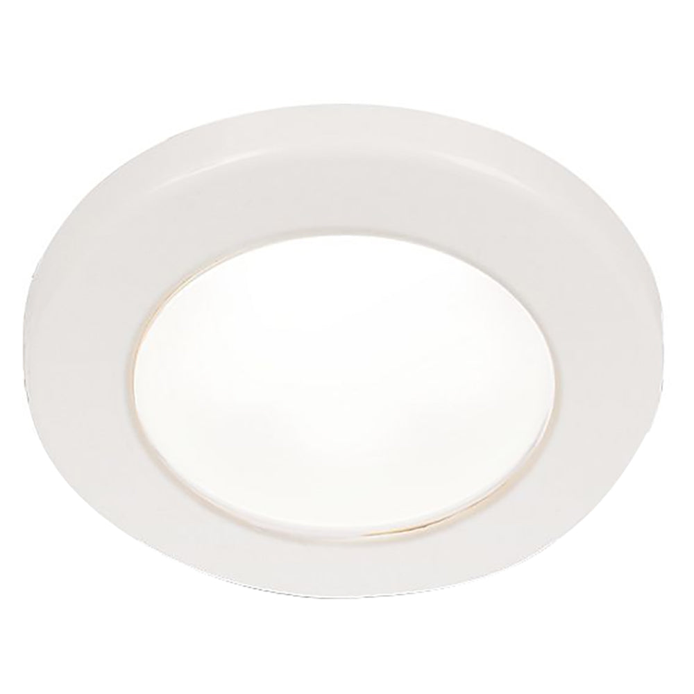 Hella Marine EuroLED 75 3" Round Screw Mount Down Light - White LED - White Plastic Rim - 24V [958110111] | Dome/Down Lights by Hella Marine 