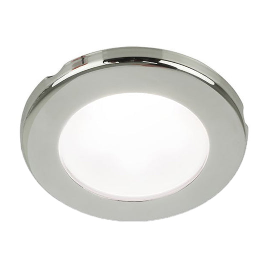 Hella Marine EuroLED 75 3" Round Screw Mount Down Light - White LED - Stainless Steel Rim - 24V [958110121] | Dome/Down Lights by Hella Marine 