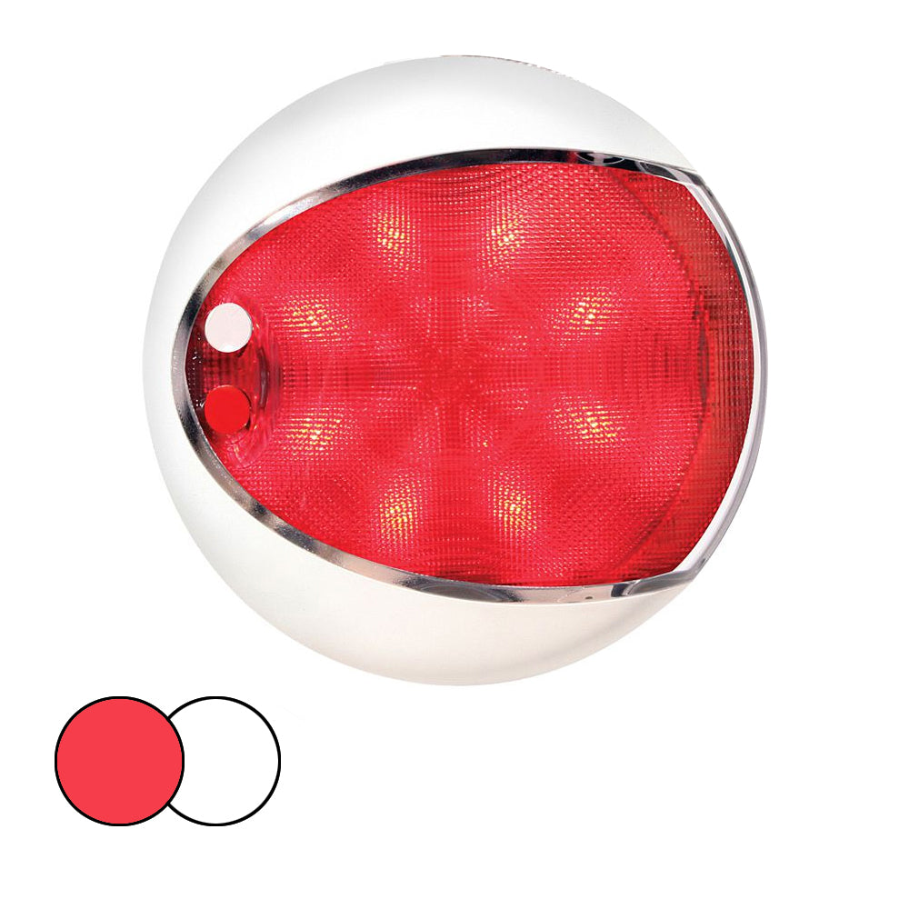 Hella Marine EuroLED 130 Surface Mount Touch Lamp - Red/White LED - White Housing [959950121] | Interior / Courtesy Light by Hella Marine 
