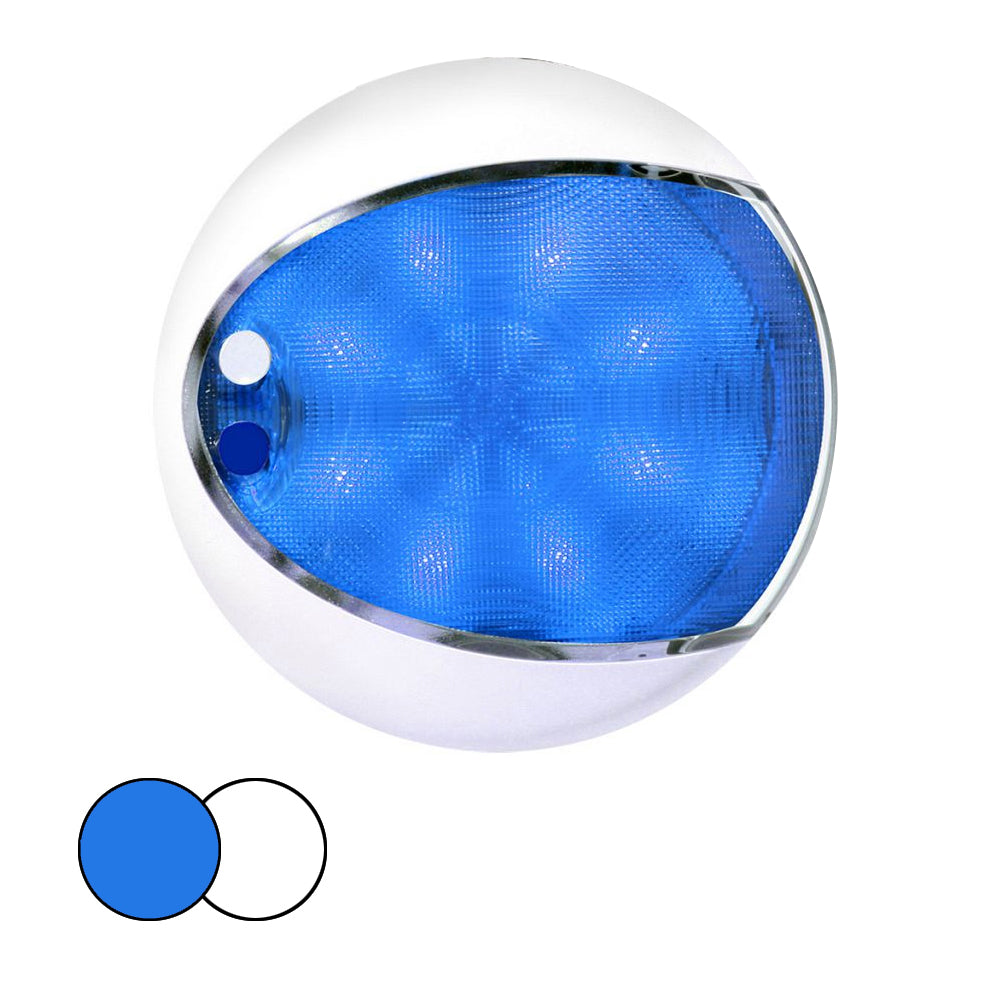 Hella Marine EuroLED 175 Surface Mount Touch Lamp - Blue/White LED - White Housing [959951121] | Interior / Courtesy Light by Hella Marine 