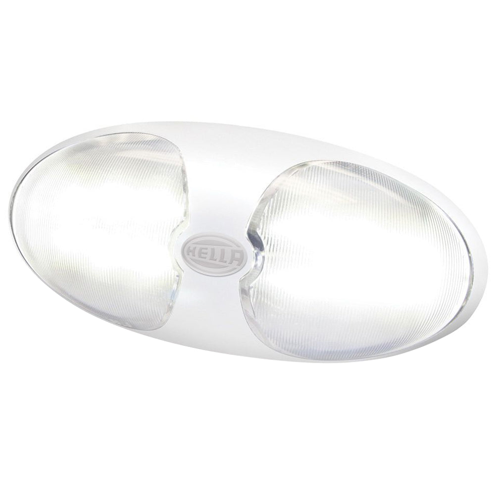 Hella Marine DuraLED 12 Interior/Exterior Lamp w/Switch - White LED - White Housing [980704001] | Interior / Courtesy Light by Hella Marine 