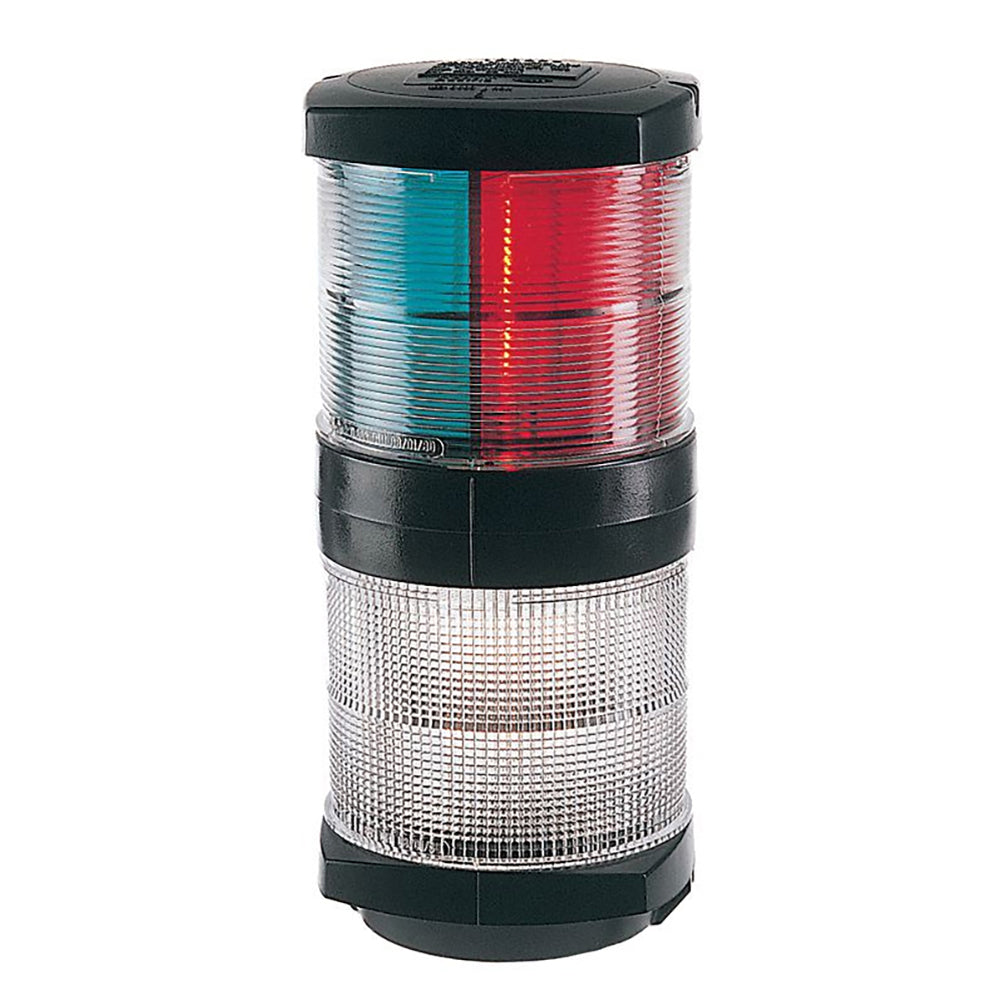 Hella Marine Tri-Color Navigation Light/Anchor Navigation Lamp- Incandescent - 2nm - Black Housing - 12V [002984601] | Navigation Lights by Hella Marine 