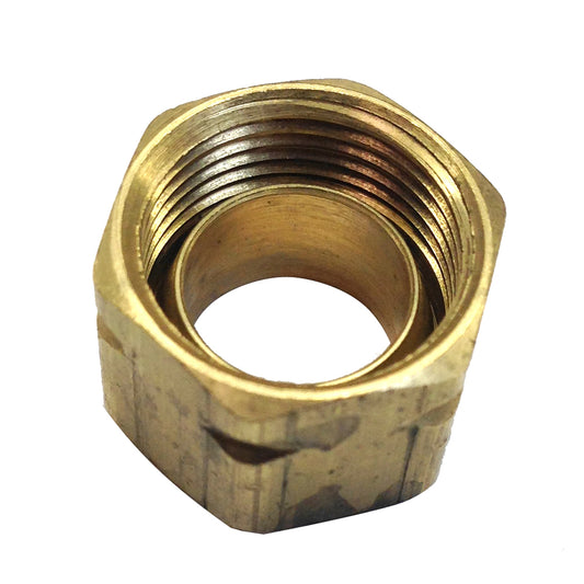 Uflex Brass Compression Nut w/Sleeve #61CA-6 [71004K] | Steering Systems by Uflex USA 