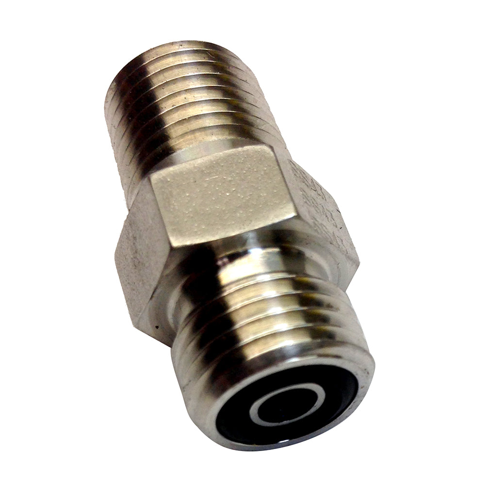 Uflex Powertech Male Connector f/Autopilot to ORF Hose [UPS 4-4 FLO-SS] | Steering Systems by Uflex USA 