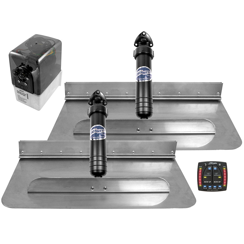 Bennett 1812ATP 18 x 12 Hydraulic Trim Tabs with ATP [1812ATP] | Trim Tabs by Bennett Marine 