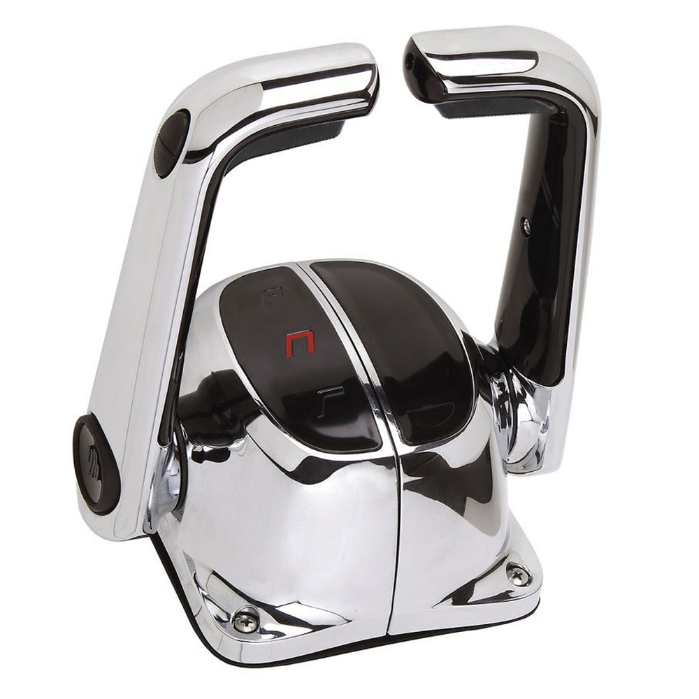 UflexTwin Lever Top Mount Control w/Neutral Lock  Trim Switch - Chrome [B502CHT/L] | Engine Controls by Uflex USA 