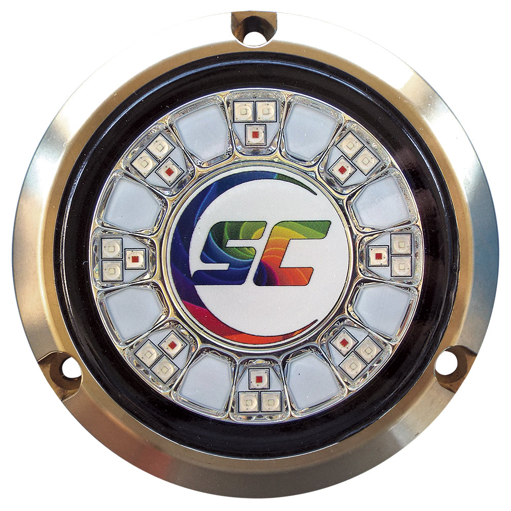 Shadow-Caster SCR-24 Bronze Underwater Light - 24 LEDs - Full Color Changing [SCR-24-CC-BZ-10] | Underwater Lighting by Shadow-Caster LED Lighting 