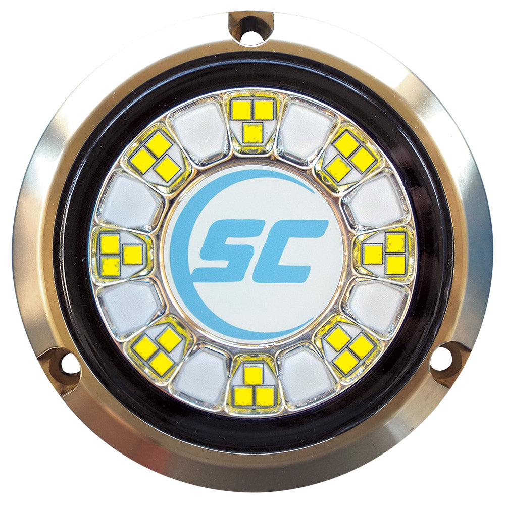 Shadow-Caster SCR-24 Bronze Underwater Light - 24 LEDs - Bimini Blue/Great White [SCR-24-BW-BZ-10] | Underwater Lighting by Shadow-Caster LED Lighting 