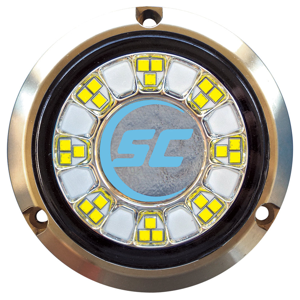Shadow-Caster SCR-24 Bronze Underwater Light - 24 LEDs - Bimini Blue [SCR-24-BB-BZ-10] | Underwater Lighting by Shadow-Caster LED Lighting 