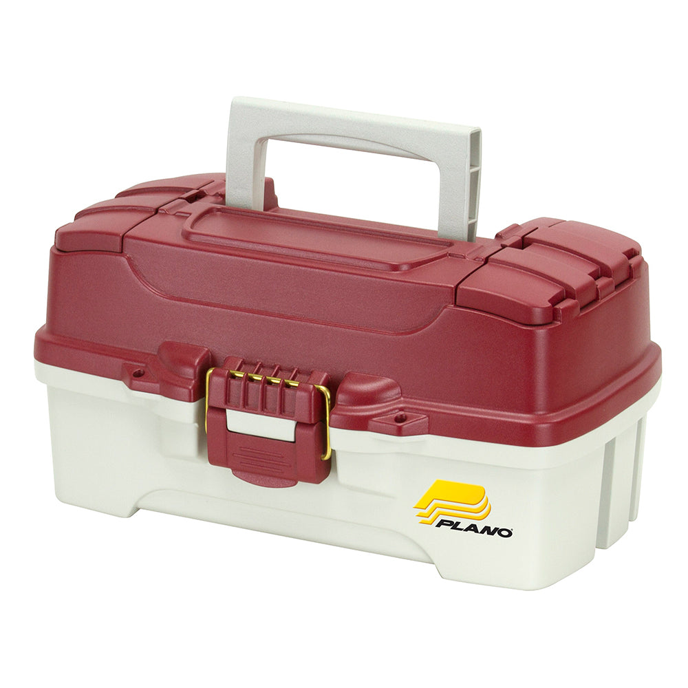 Plano 1-Tray Tackle Box w/Duel Top Access - Red Metallic/Off White [620106] | Tackle Storage by Plano 