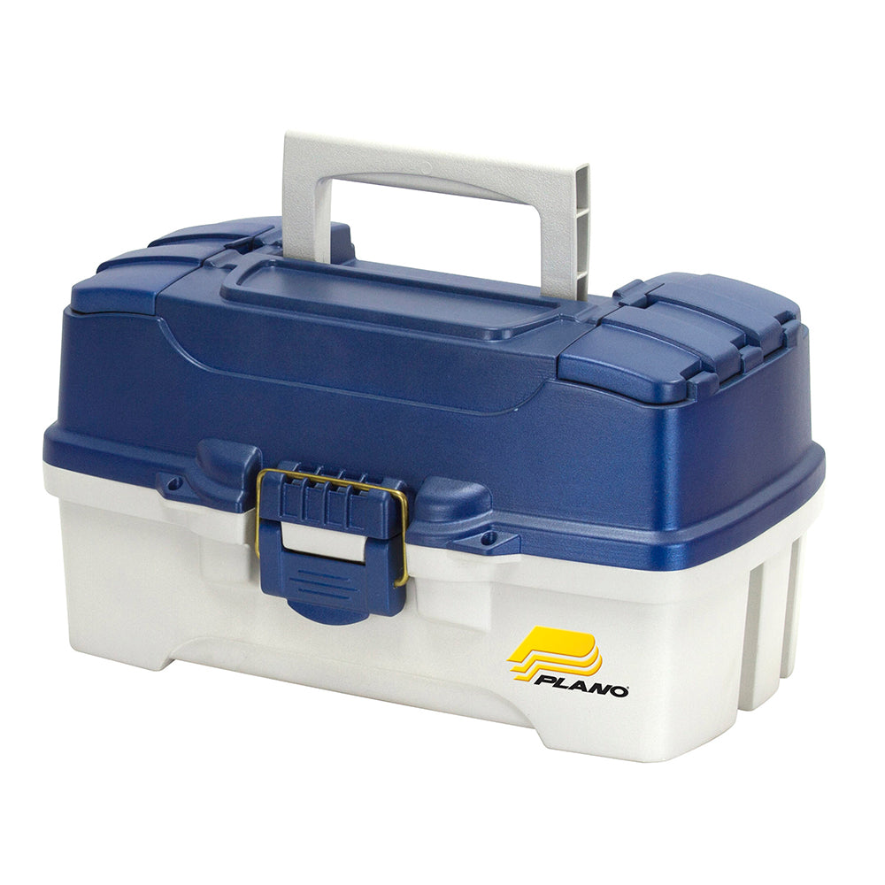 Plano 2-Tray Tackle Box w/Duel Top Access - Blue Metallic/Off White [620206] | Tackle Storage by Plano 