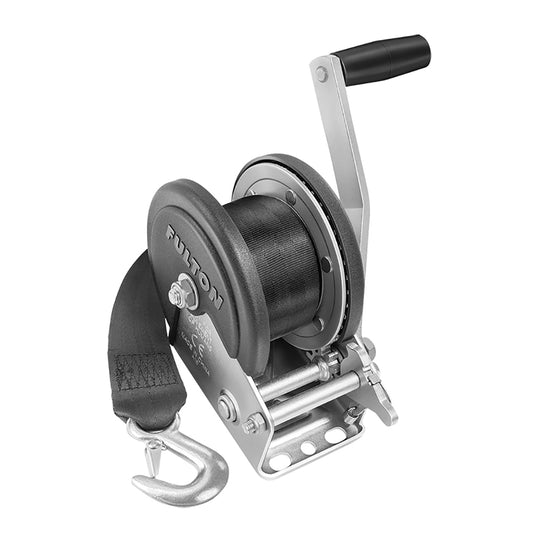 Fulton 1500lb Single Speed Winch w/20 Strap  Cover [142208] | Trailer Winches by Fulton 