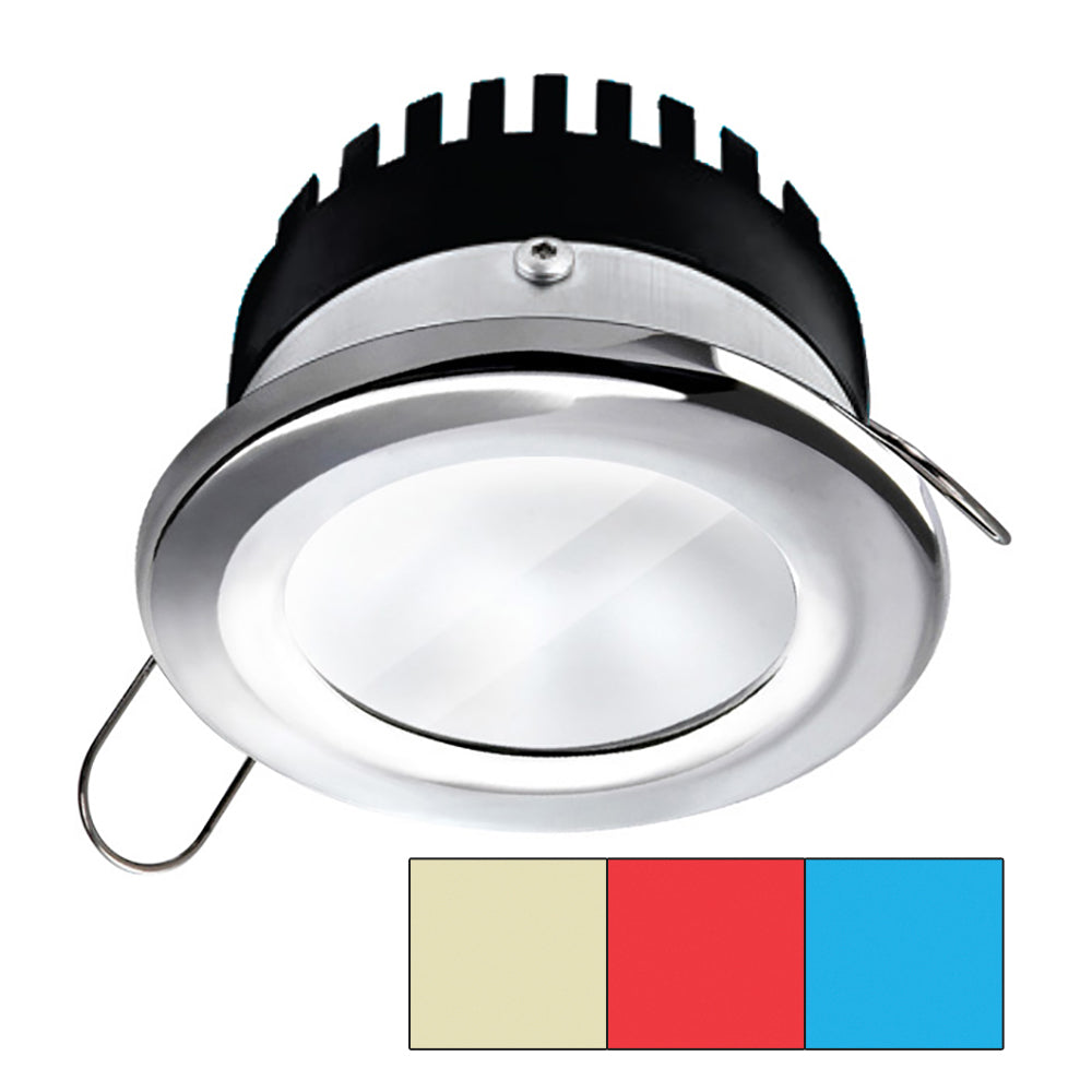 i2Systems Apeiron Pro A503 - 3W - Round -Cool White/Red/Blue - Round - Chrome Finish [A503-11AAG-HE] | Dome/Down Lights by I2Systems Inc 