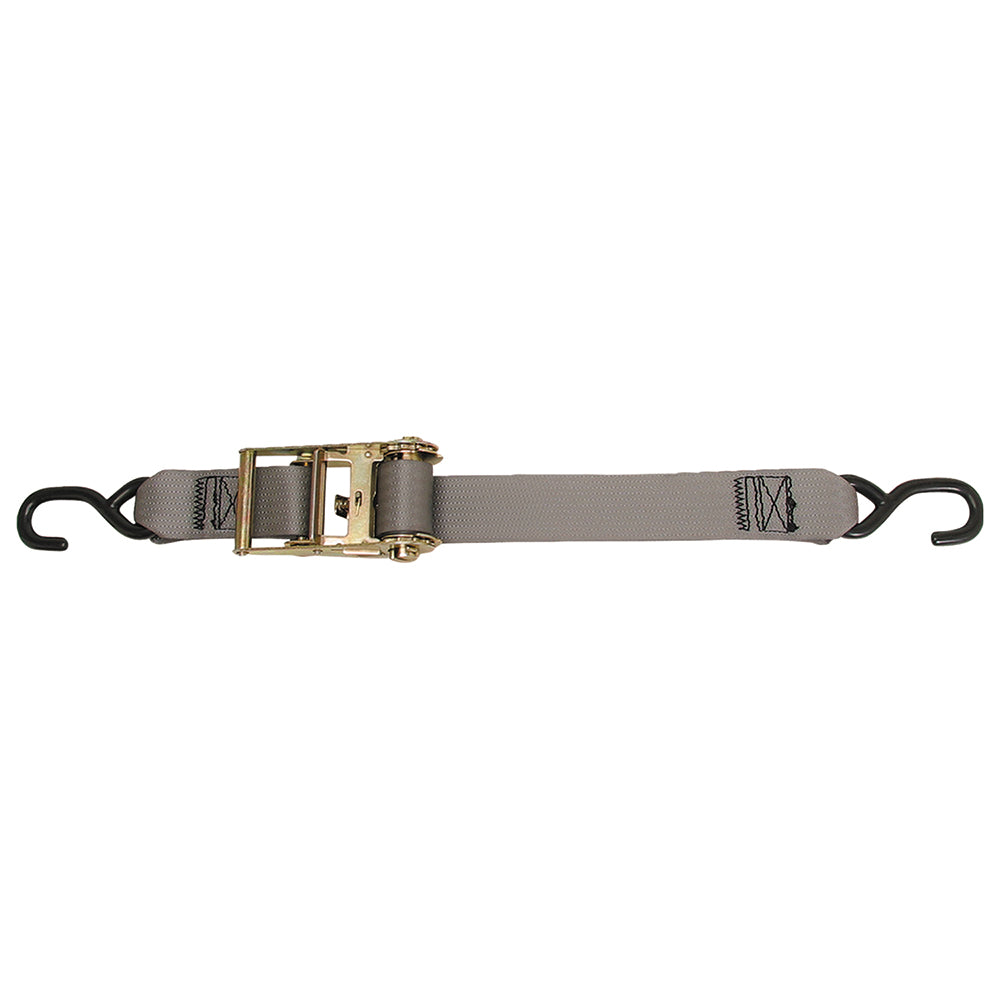 CargoBuckle Multipurpose Ratchet Strap Tie-Down w/S-Hooks - 2" x 15 [F13758] | Tie-Downs by CargoBuckle 