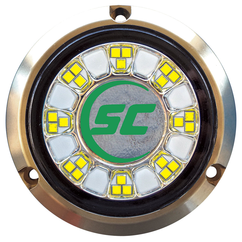 Shadow-Caster SCR-24 Bronze Underwater Light - 24 LEDs - Aqua Green [SCR-24-AG-BZ-10] | Underwater Lighting by Shadow-Caster LED Lighting 