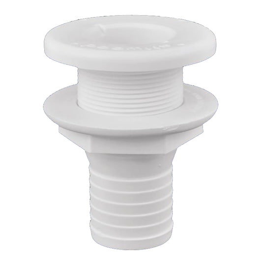 Attwood Plastic Thru-Hull Fitting - 1-1/2" - White [3875-3] | Thru-Hull Fittings by Attwood Marine 