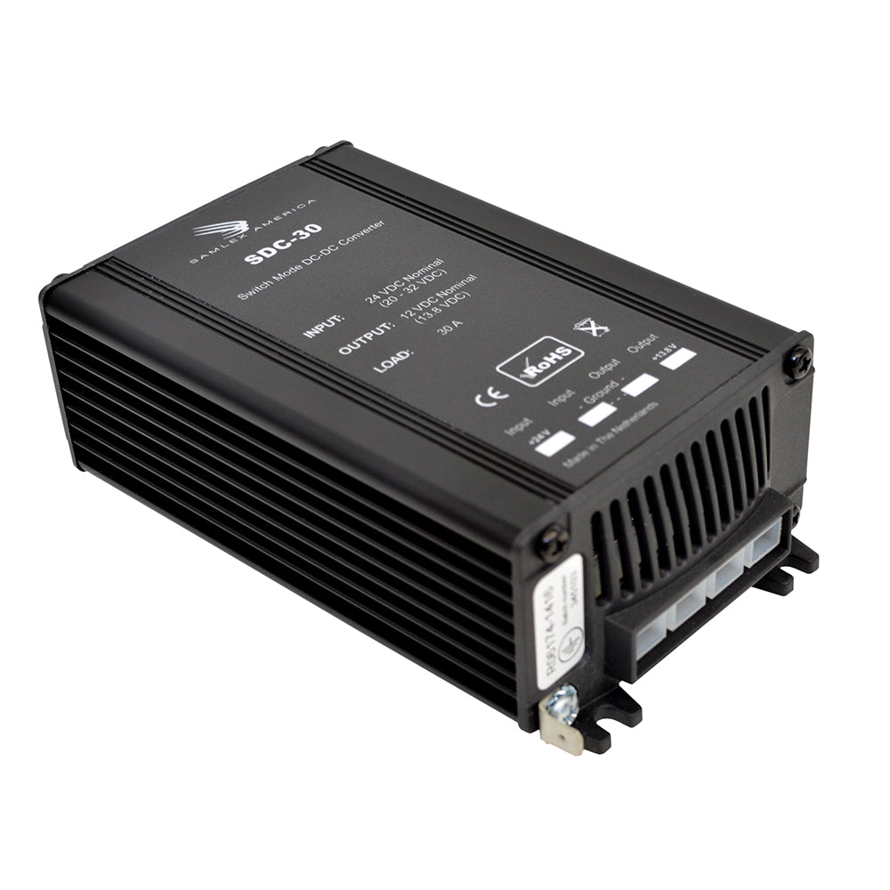 Samlex 30A Non-Isolated Step-Down 24VDC-12VDC Converter [SDC-30] | DC to DC Converters by Samlex America 