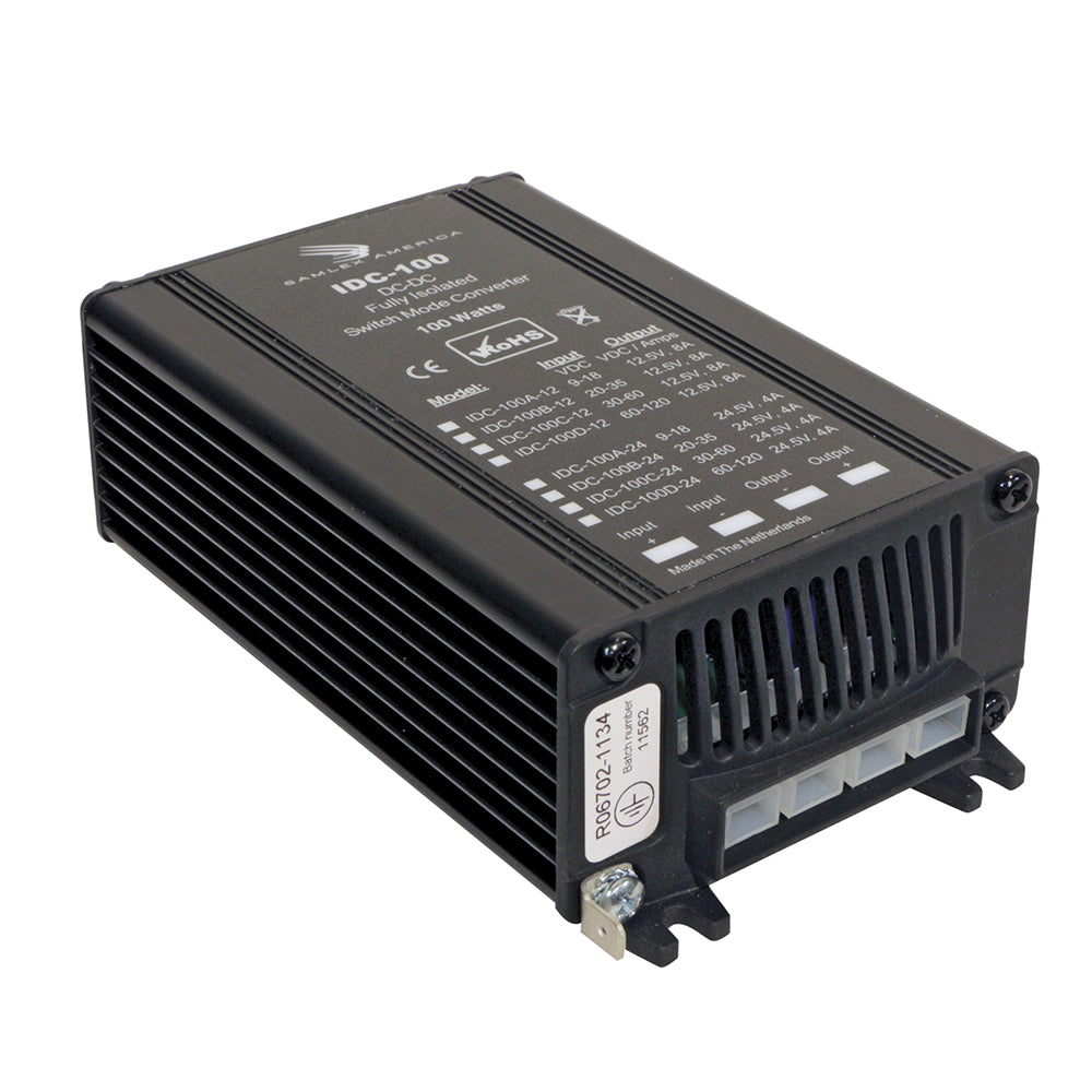 Samlex 100W Fully Isolated DC-DC Converter - 4A - 9-18V Input - 24V Output [IDC-100A-24] | DC to DC Converters by Samlex America 