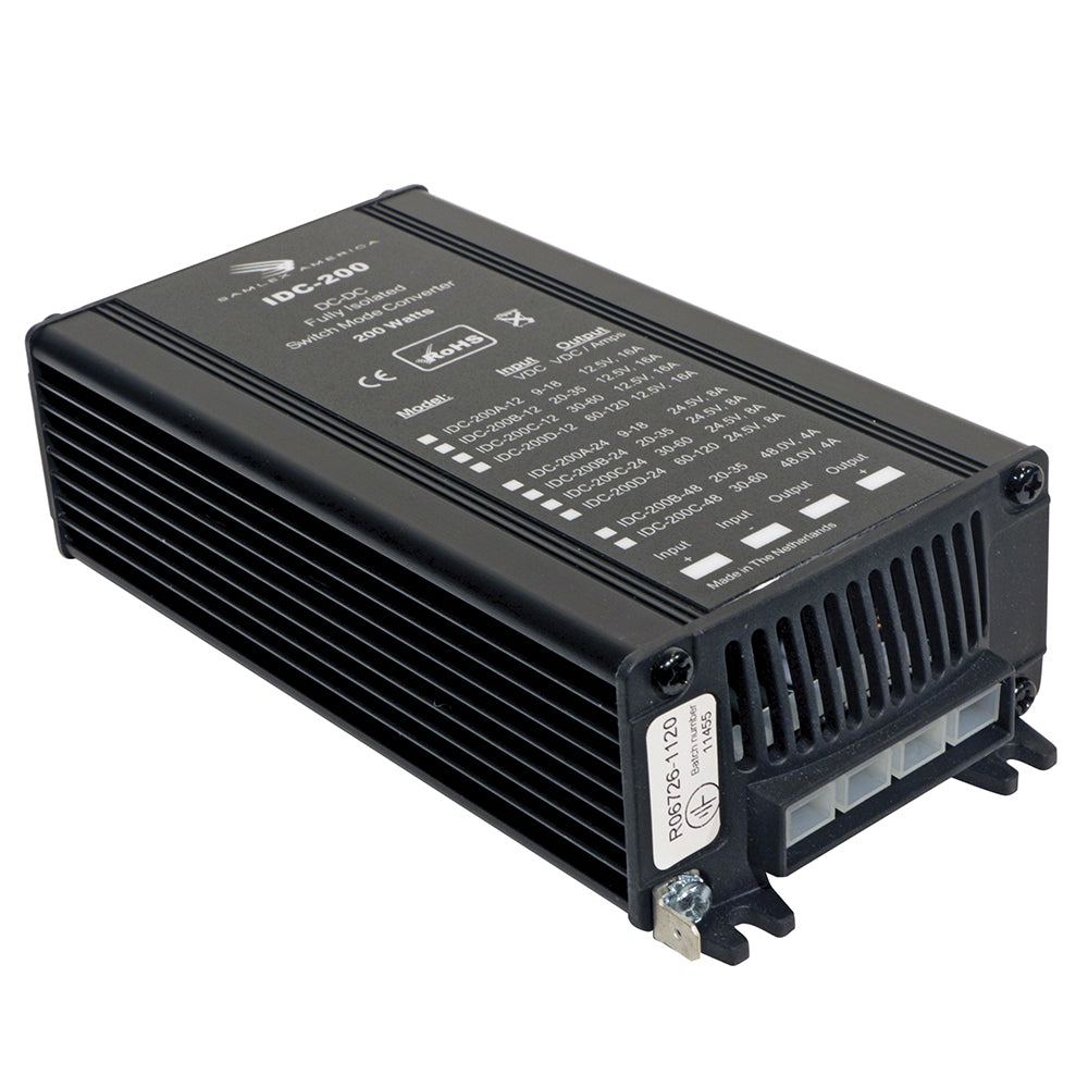 Samlex 200W Fully Isolated DC-DC Converter - 16A - 60-120V Input - 12V Output [IDC-200D-12] | DC to DC Converters by Samlex America 