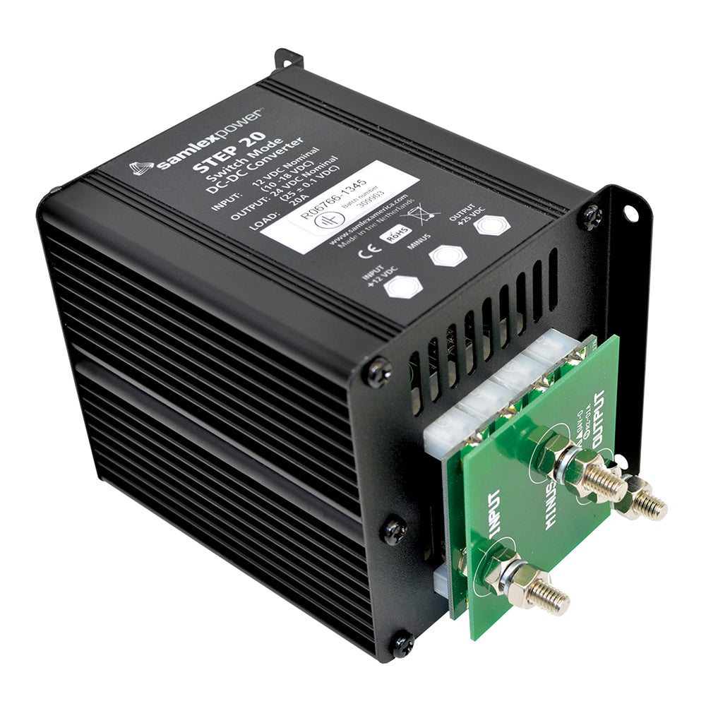Samlex Step-Up DC-DC Converter - 20A - 9-18V Input - 24V Output [STEP20] | DC to DC Converters by Samlex America 
