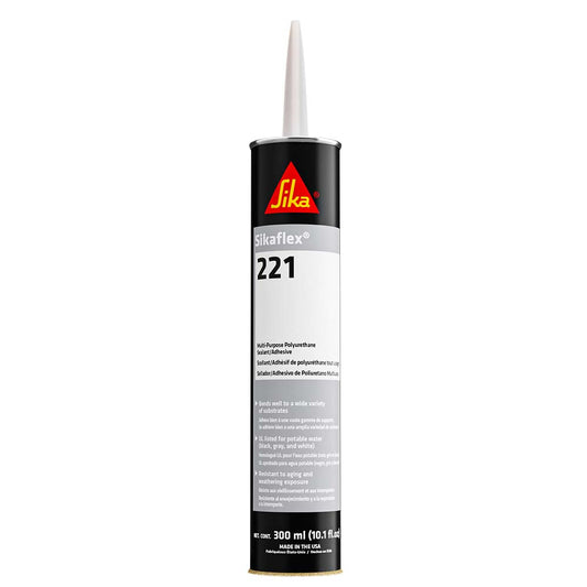 Sika Sikaflex 221 Multi-Purpose Polyurethane Sealant/Adhesive - 10.3oz(300ml) Cartridge - Black [90893] | Adhesive/Sealants by Sika 