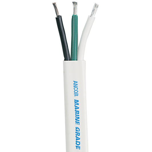 Ancor White Triplex Cable - 14/3 AWG - 500 [131550] | Wire by Ancor 