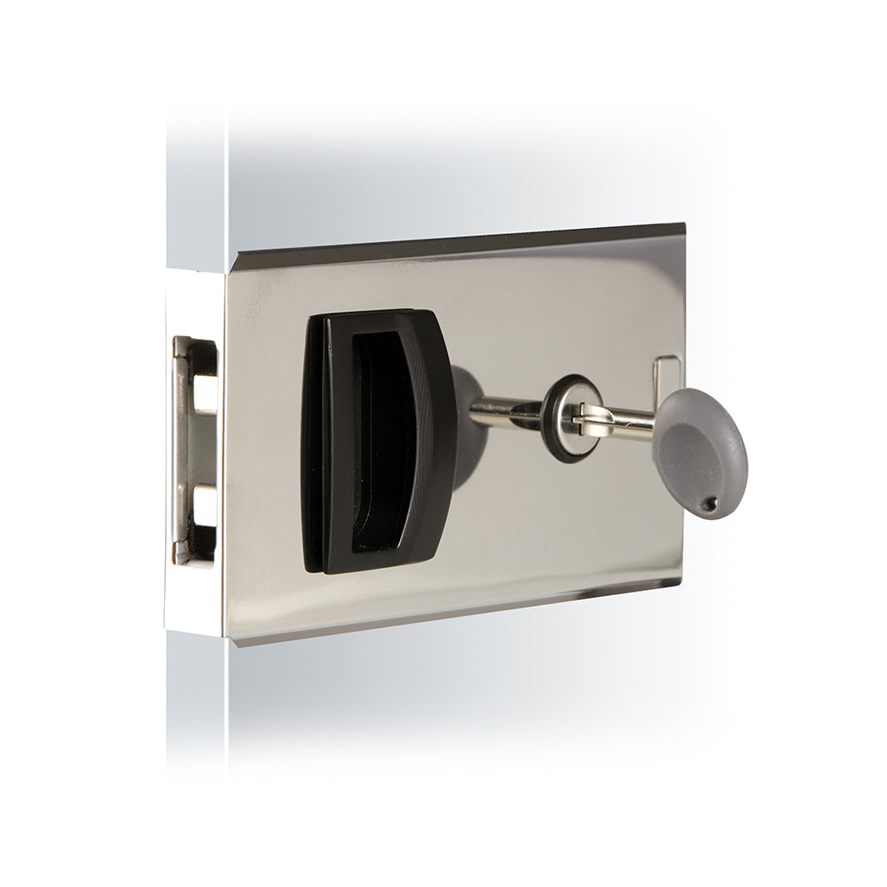 Southco Flush Sliding Door Latch - Square - Aluminum [MF-01-110-60] | Latches by Southco 