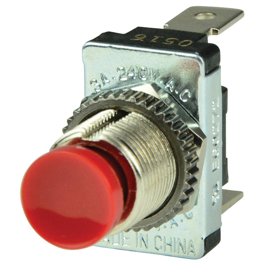 BEP Red SPST Momentary Contact Switch - OFF/(ON) [1001401] | Switches & Accessories by BEP Marine 