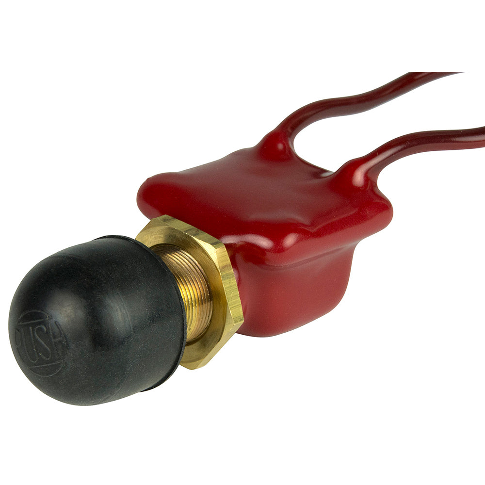 BEP 2-Position SPST PVC Coated Push Button Switch - OFF/(ON) [1001506] | Switches & Accessories by BEP Marine 