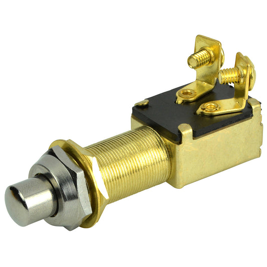 BEP 2-Position SPST Recessed Push Button Switch - OFF/(ON) [1001507] | Switches & Accessories by BEP Marine 