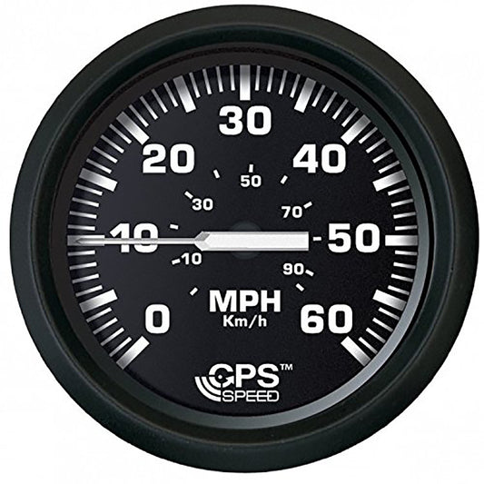 Faria Euro Black 4" Speedometer 60MPH (GPS) [32816] | Gauges by Faria Beede Instruments 