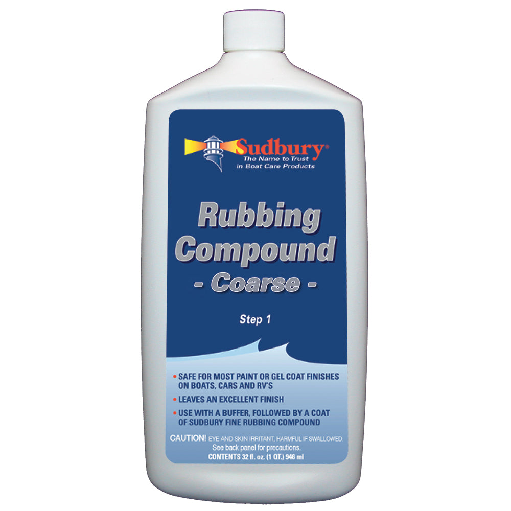 Sudbury Rubbing Compound Coarse - Step 1 - 32oz Fluid [444] | Cleaning by Sudbury 