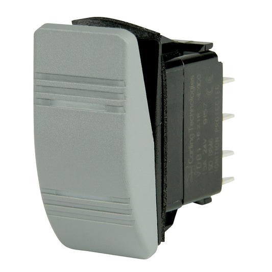 BEP DPDT Contura Switch - 2-Amber LEDs - Gray - ON/ON [1001812] | Switches & Accessories by BEP Marine 
