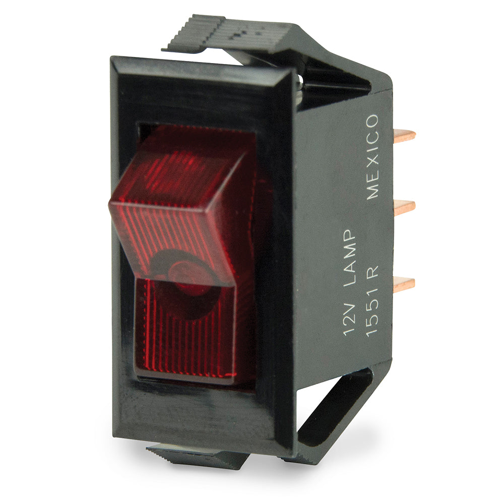 BEP Illuminated SPST Rocker Switch - Red LED - 12V - OFF/ON [1001705] | Switches & Accessories by BEP Marine 