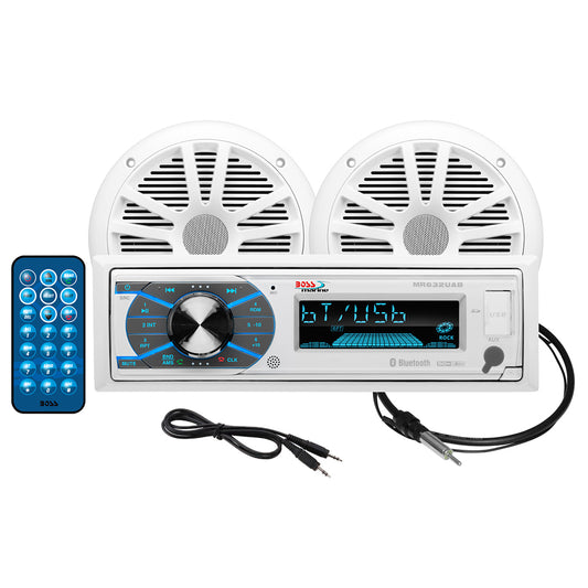 Boss Audio MCK632WB.6 Marine Stereo  6.5" Speaker Kit - White [MCK632WB.6] | Stereos by Boss Audio 