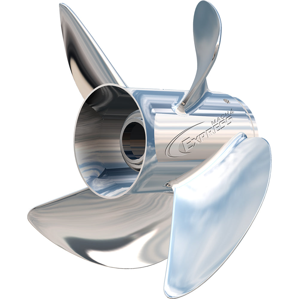 Turning Point Express Mach4 - Left Hand - Stainless Steel Propeller - EX1/EX2-1423-4L - 4-Blade - 13" x 23 Pitch [31432340] | Propeller by Turning Point Propellers 