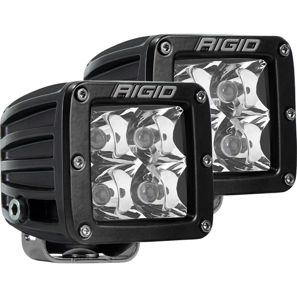 RIGID Industries D-Series PRO Hybrid-Spot LED - Pair - Black [202213] | Flood/Spreader Lights by RIGID Industries 