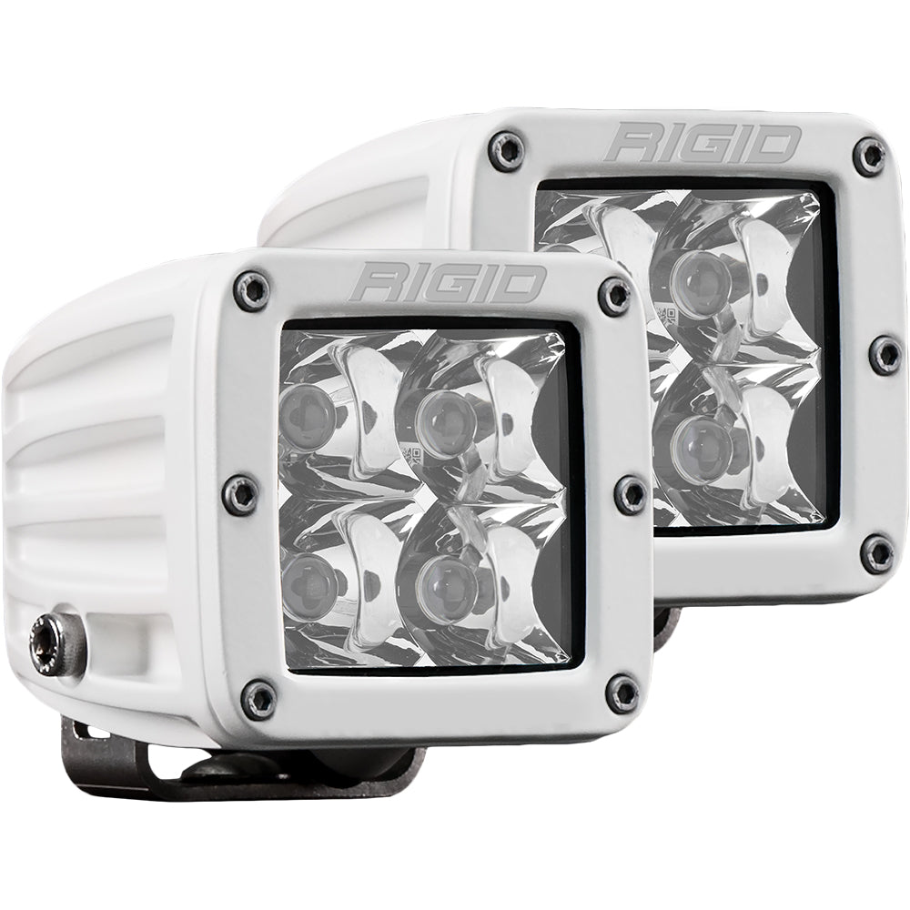 RIGID Industries D-Series PRO Hybrid-Spot LED - Pair - White [602213] | Flood/Spreader Lights by RIGID Industries 