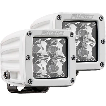 RIGID Industries D-Series PRO Hybrid-Spot LED - Pair - White [602213] | Flood/Spreader Lights by RIGID Industries 