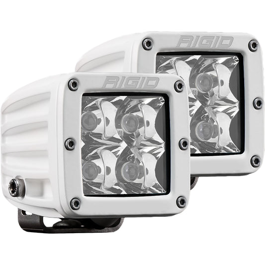 RIGID Industries D-Series PRO Hybrid-Spot LED - Pair - White [602213] | Flood/Spreader Lights by RIGID Industries 