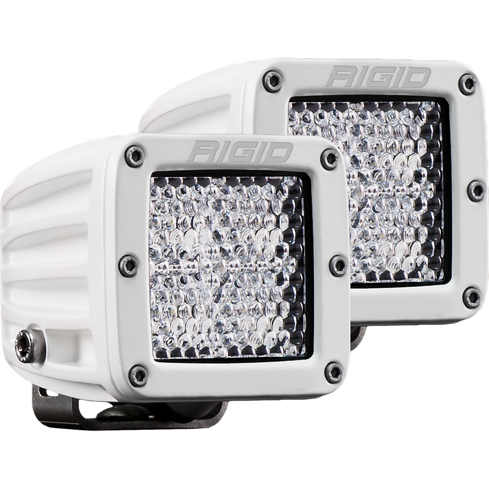 RIGID Industries D-Series PRO Hybrid-Diffused LED - Pair - White [602513] | Flood/Spreader Lights by RIGID Industries 