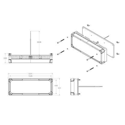 Lumitec Maxillume tr150 LED Flood Light - Surface Mount [101415]