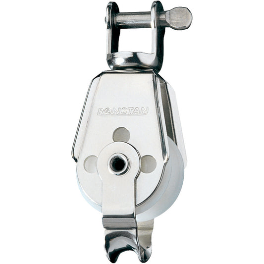 Ronstan Series 30 Utility Block - Single, Becket, Swivel Shackle Head [RF567]